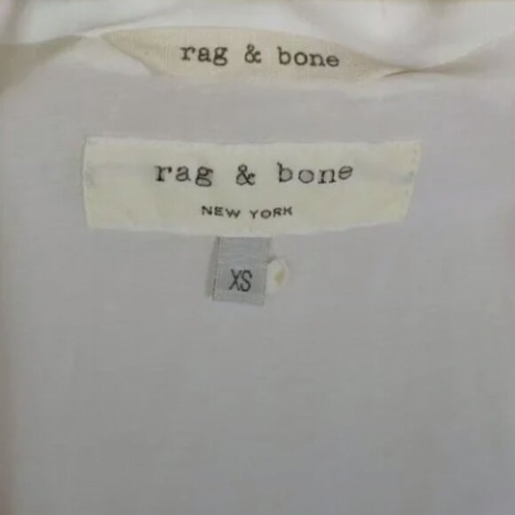 RAG & BONE White Ines Blazerstyle Racerback Vest xs - Picture 8 of 9